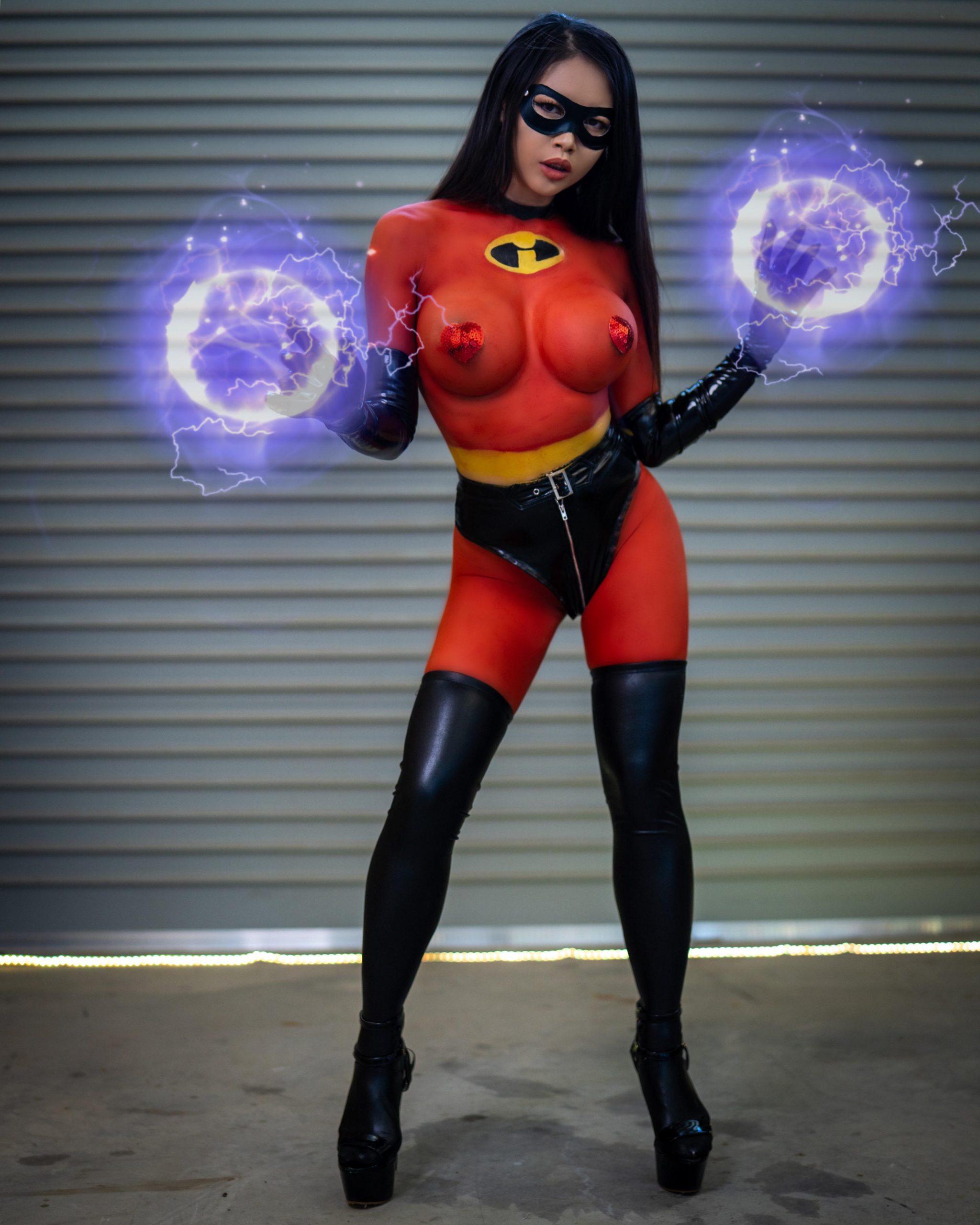 Violet body paint from Incredibles by Linny_Hill