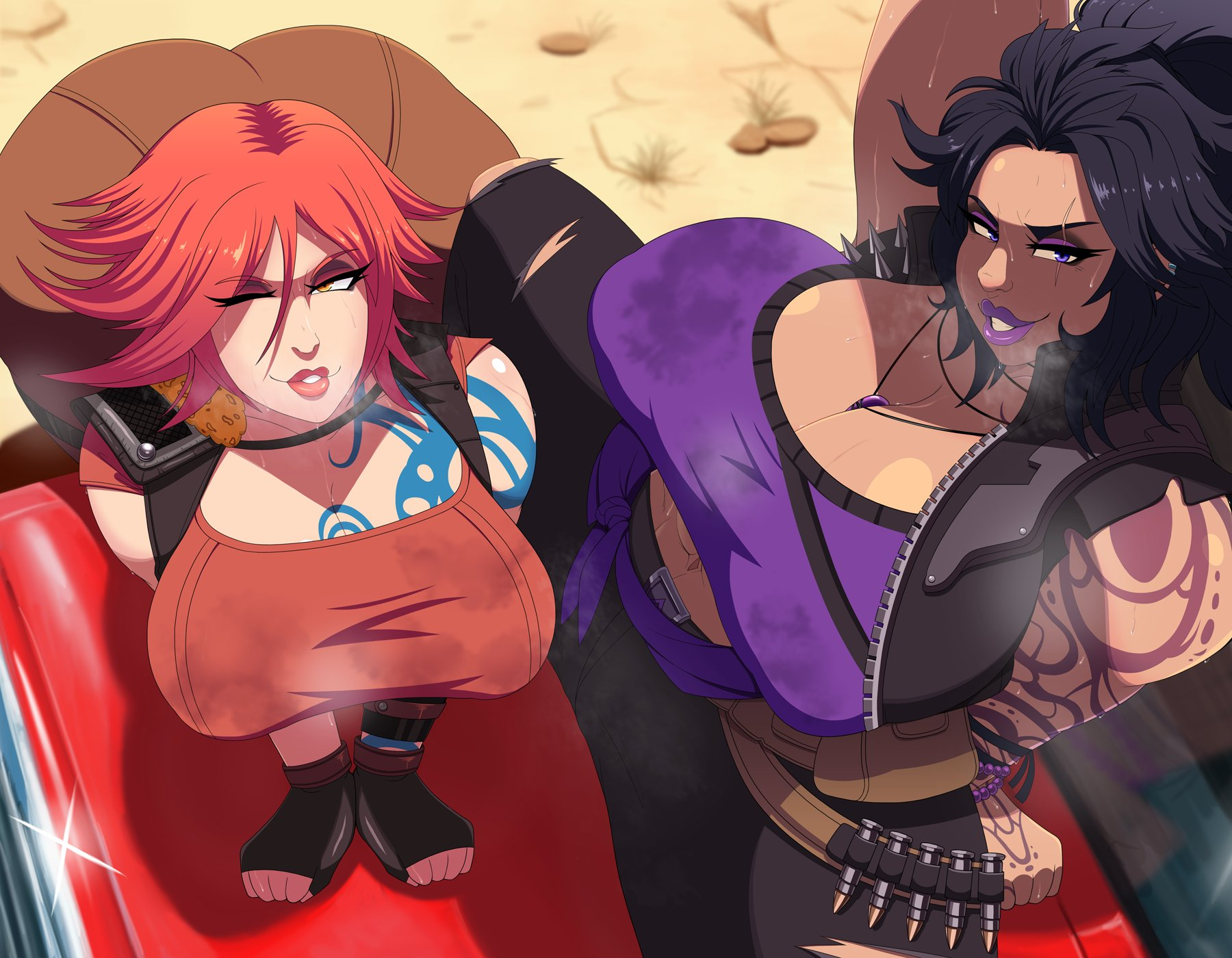 Lilith and Amara, hot and sweaty [androjuniarto]