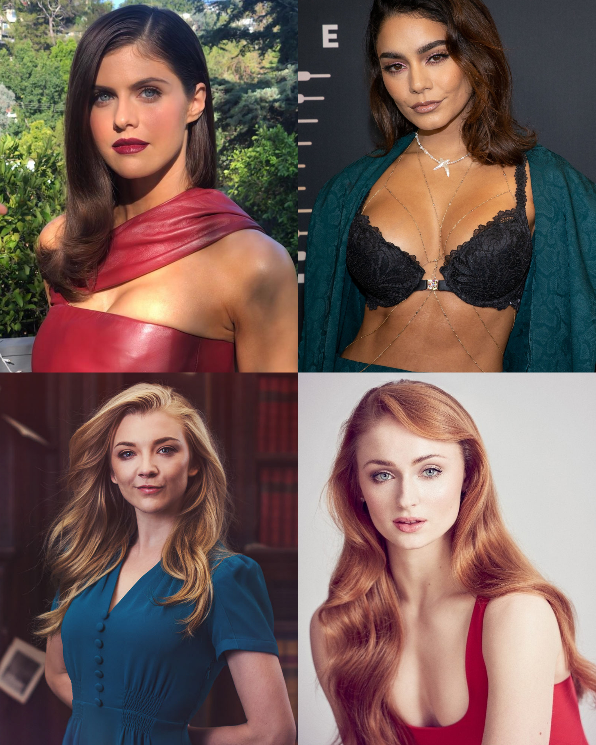 Would you rather fuck one for a week or two for one night? Who do you chose? (Alexandra Daddario, Vanessa Hudgens, Natalie Dormer, Sophie Turner)