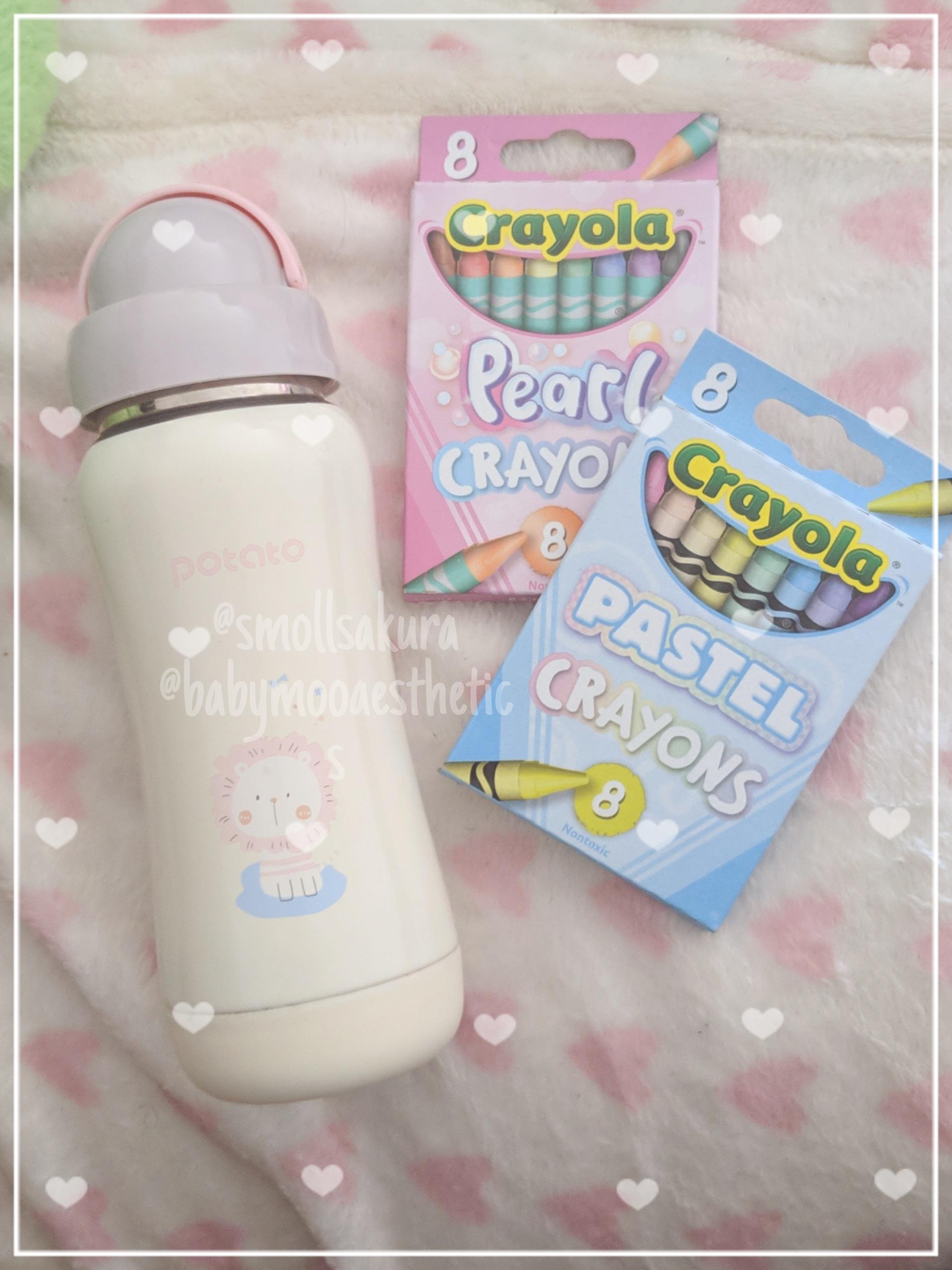 pastel crayons for a pastel baby 🍼🖍️☁️✨