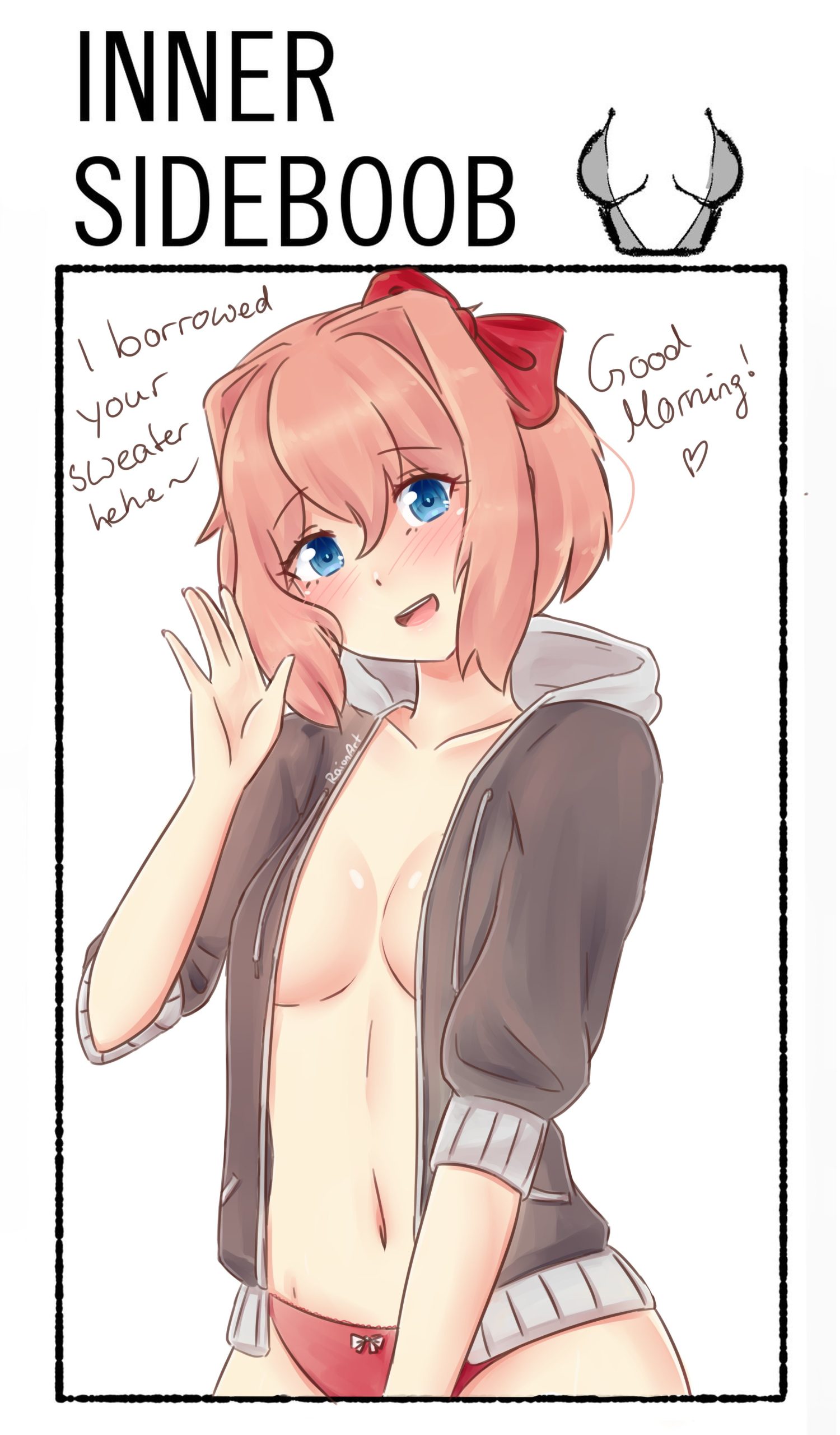 Inner Side Boob Sayori! (RaionArt)