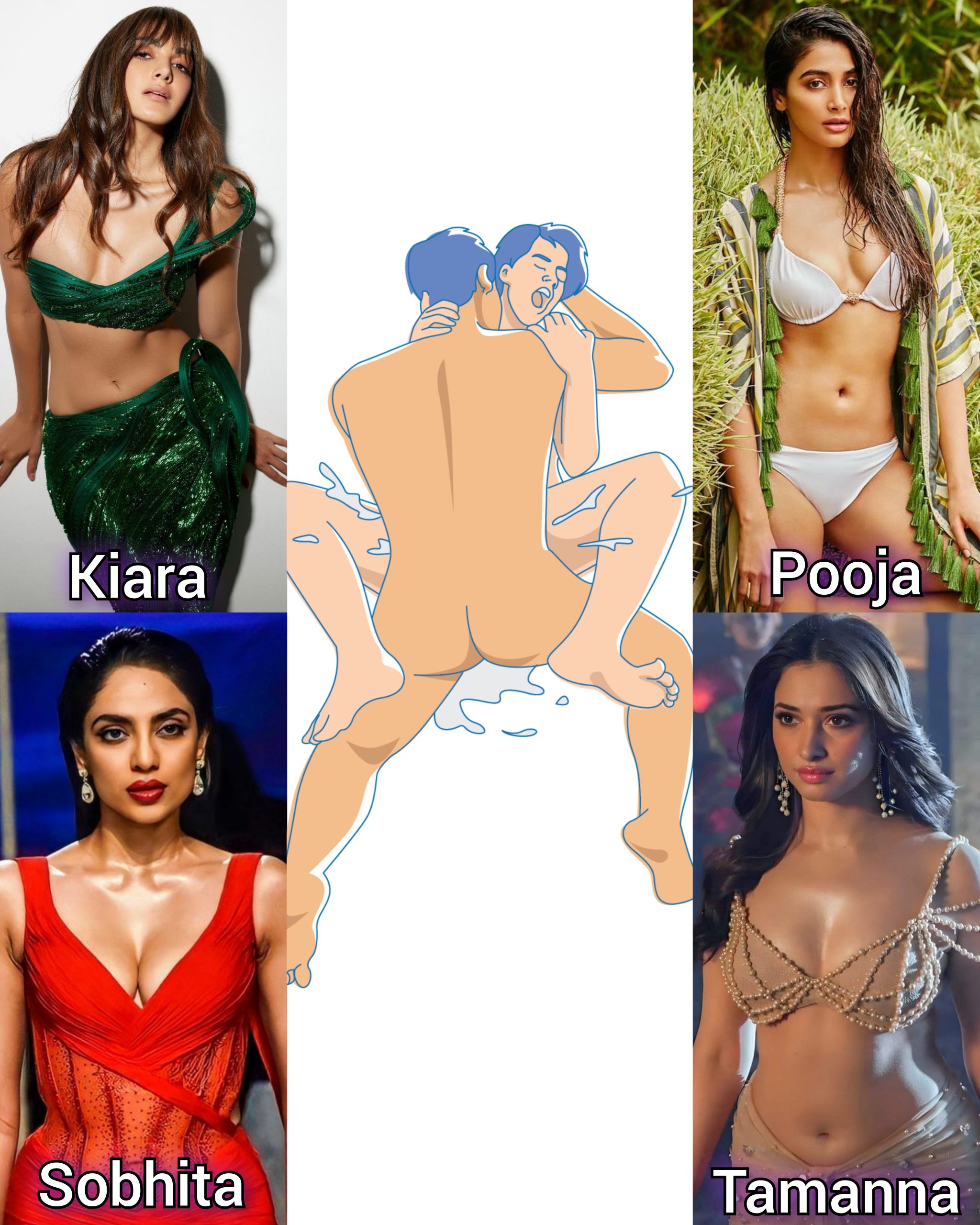 Choose one Apsara you would fuck in this position and overflow their pussy with your cum, and how many times will you cum inside these hotties .