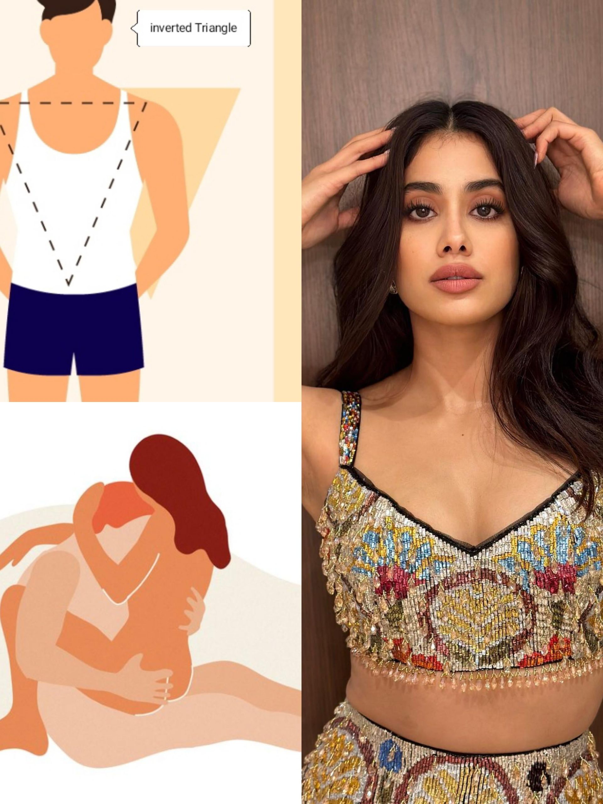 Based on your body shape, who is your wife? Do you wanna do her in the position, shown in her slide or you wanna watch a friend do your wife in that position, while you watch and goon?? (Janhvi, Mrunal, Kriti, Kiara, Ananya, Alia)