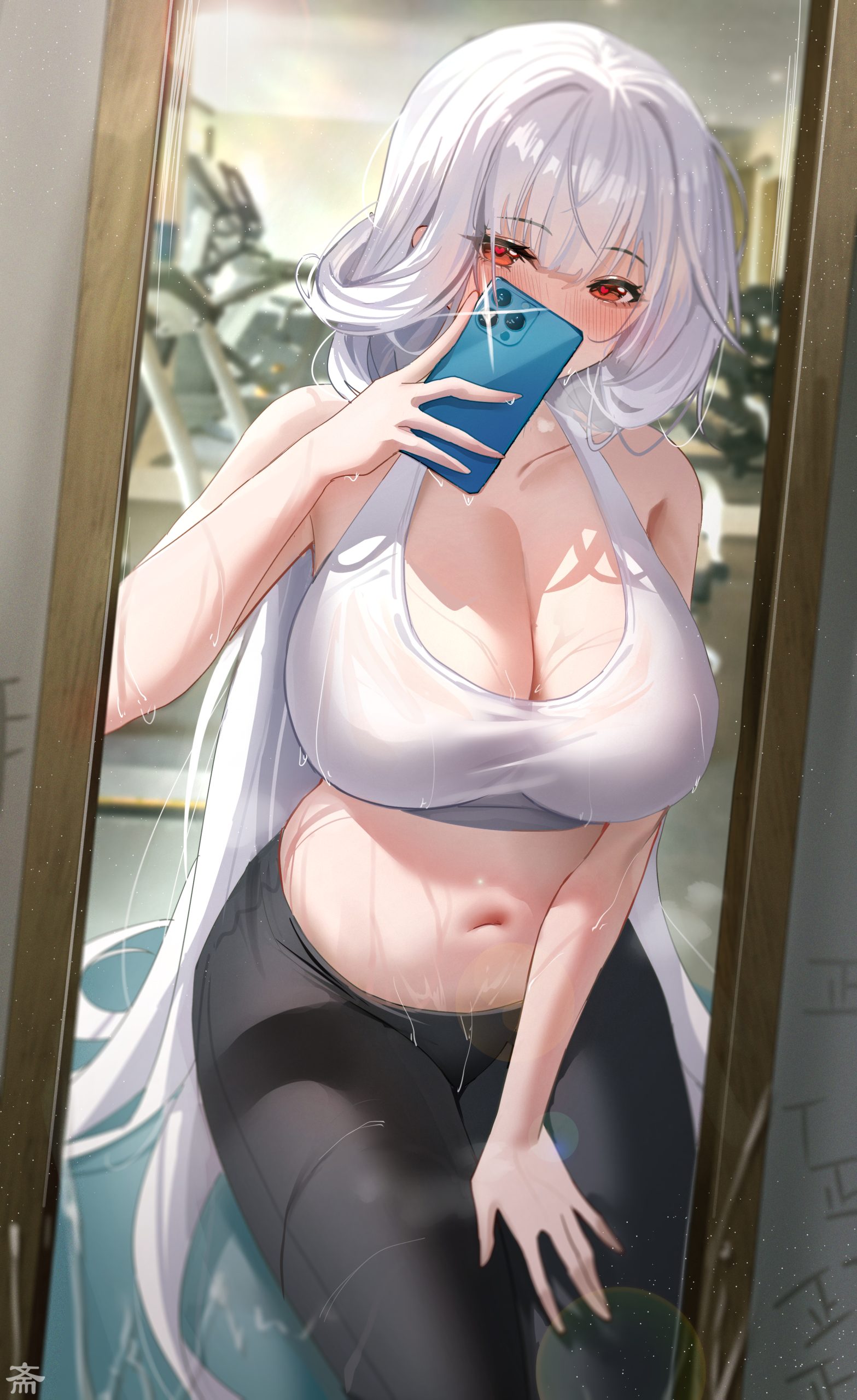 Marseillaise Gym Selfie [Azur Lane]