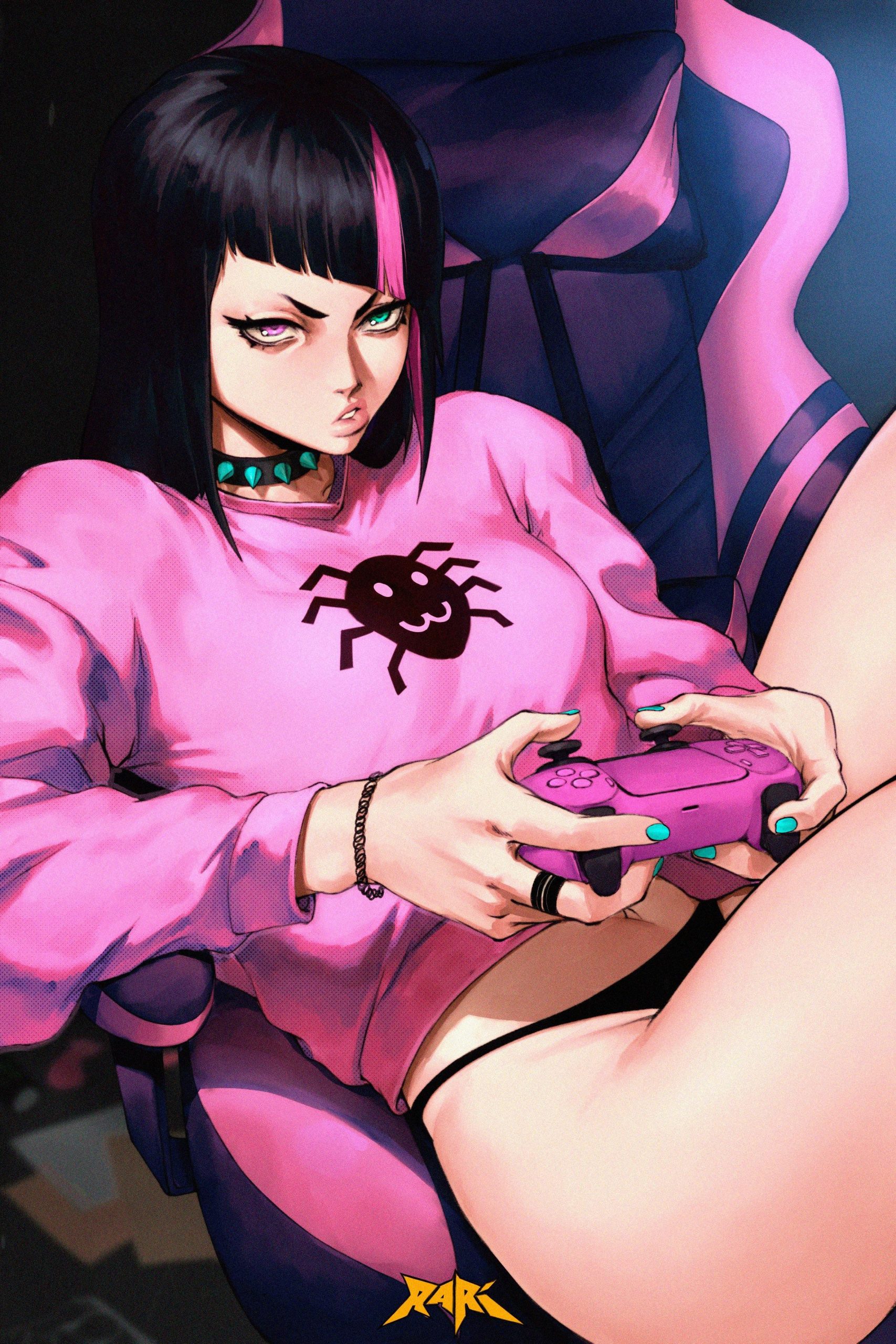 Juri playing games (SpunkyRamaz)