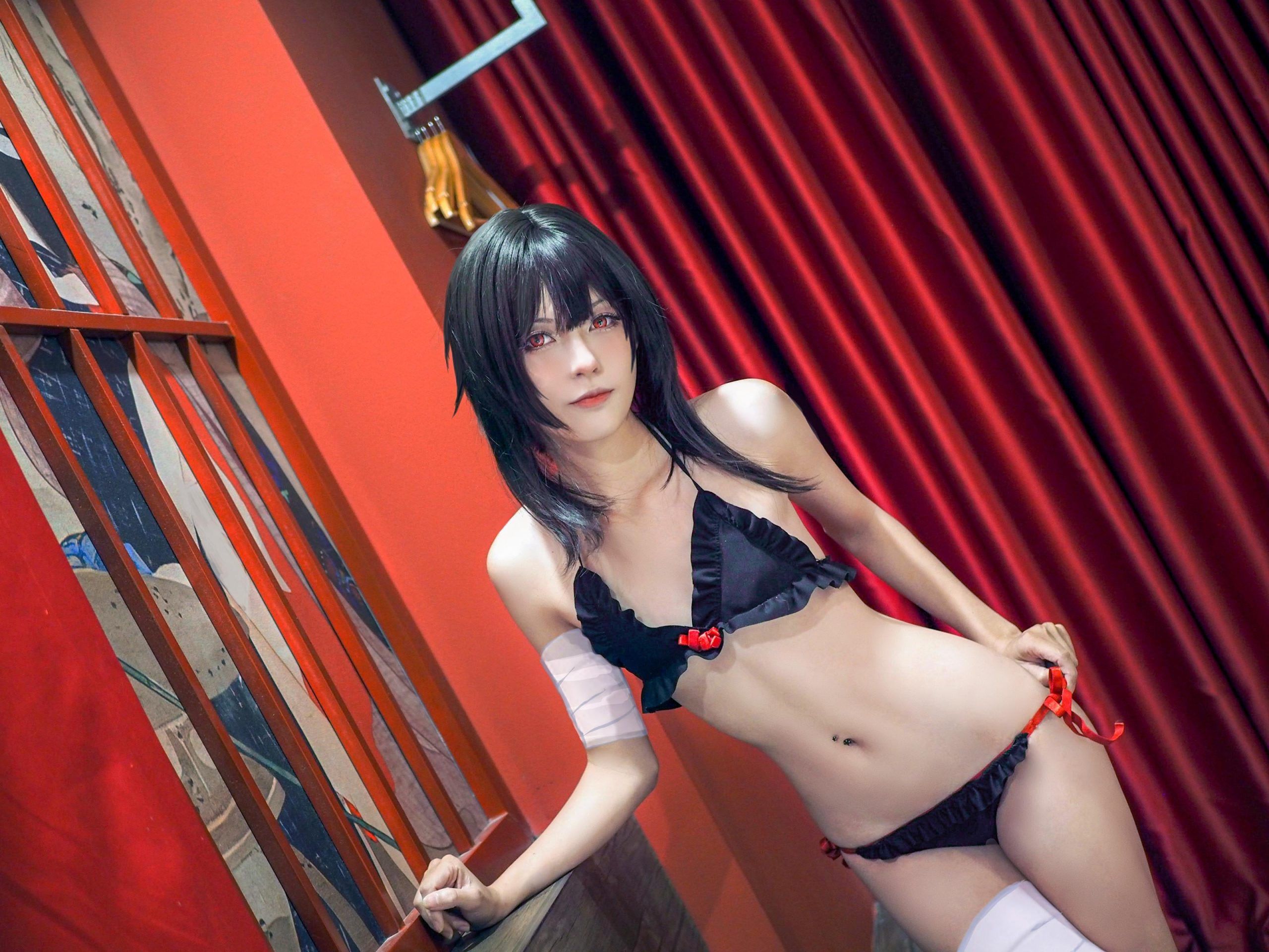 Megumin in her Bikini cosplay by me. Ready for the next sexy one...