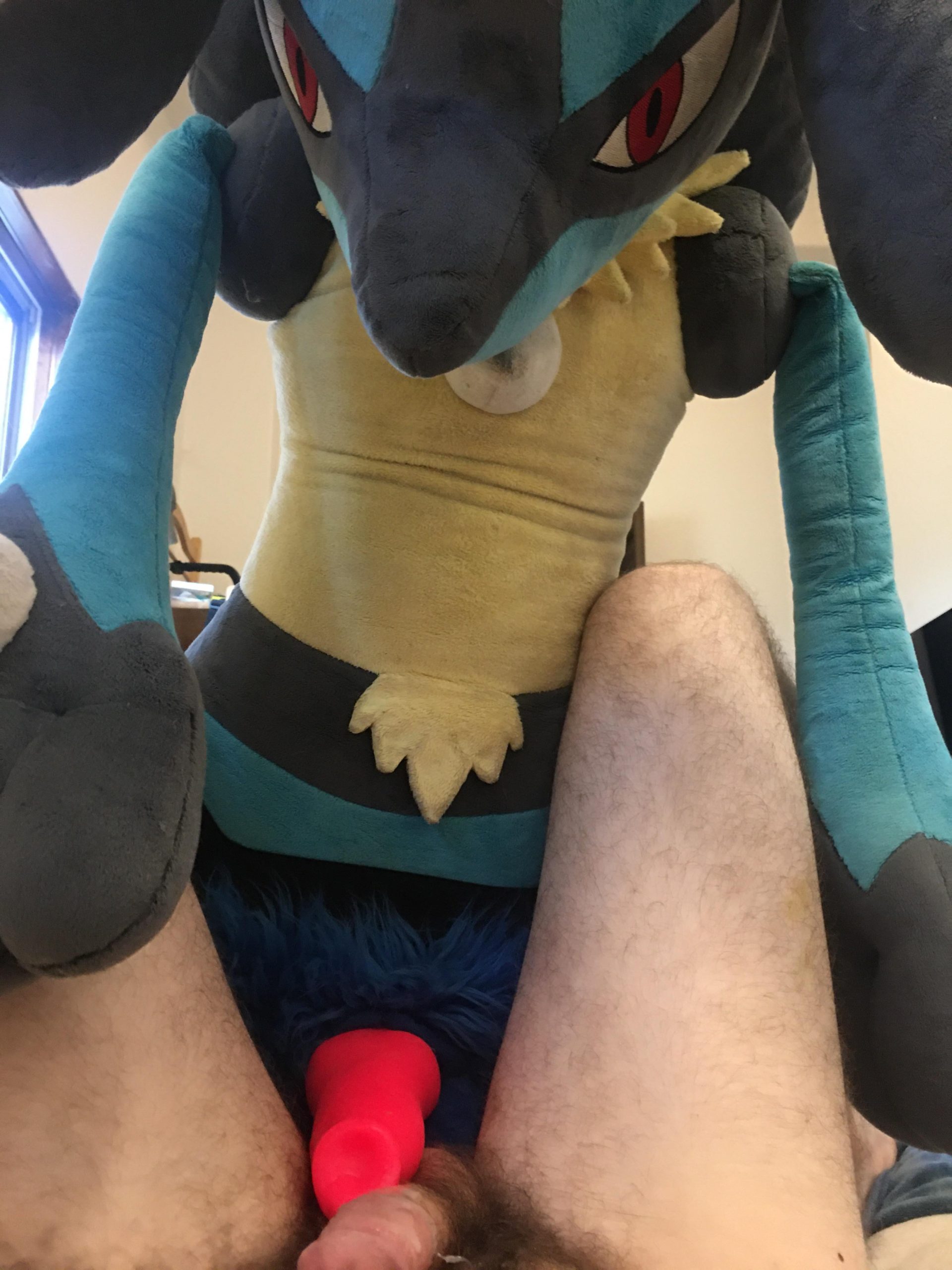 Lucario marking his territory