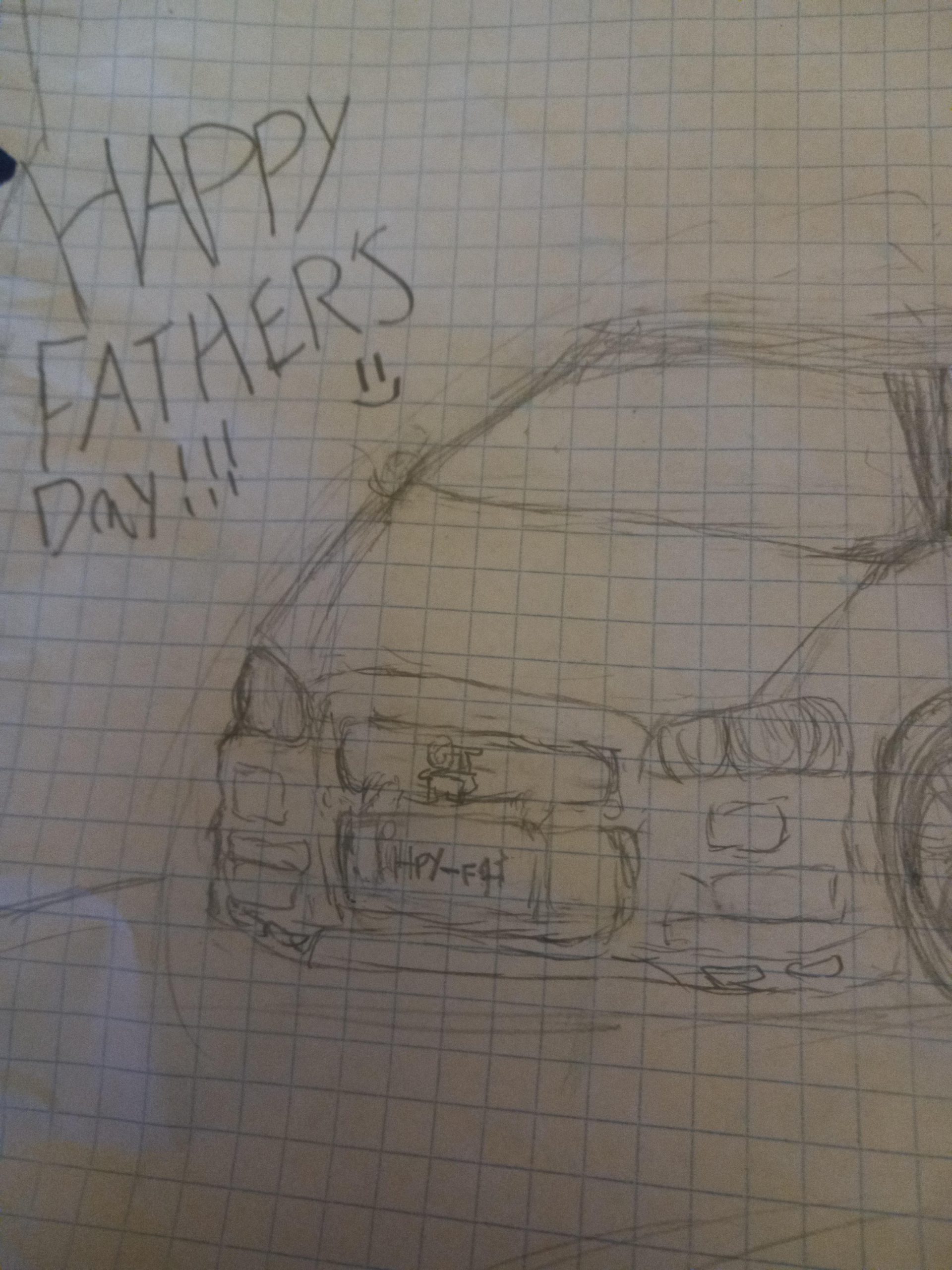 I made my dad a skyline r34 drawing for Father