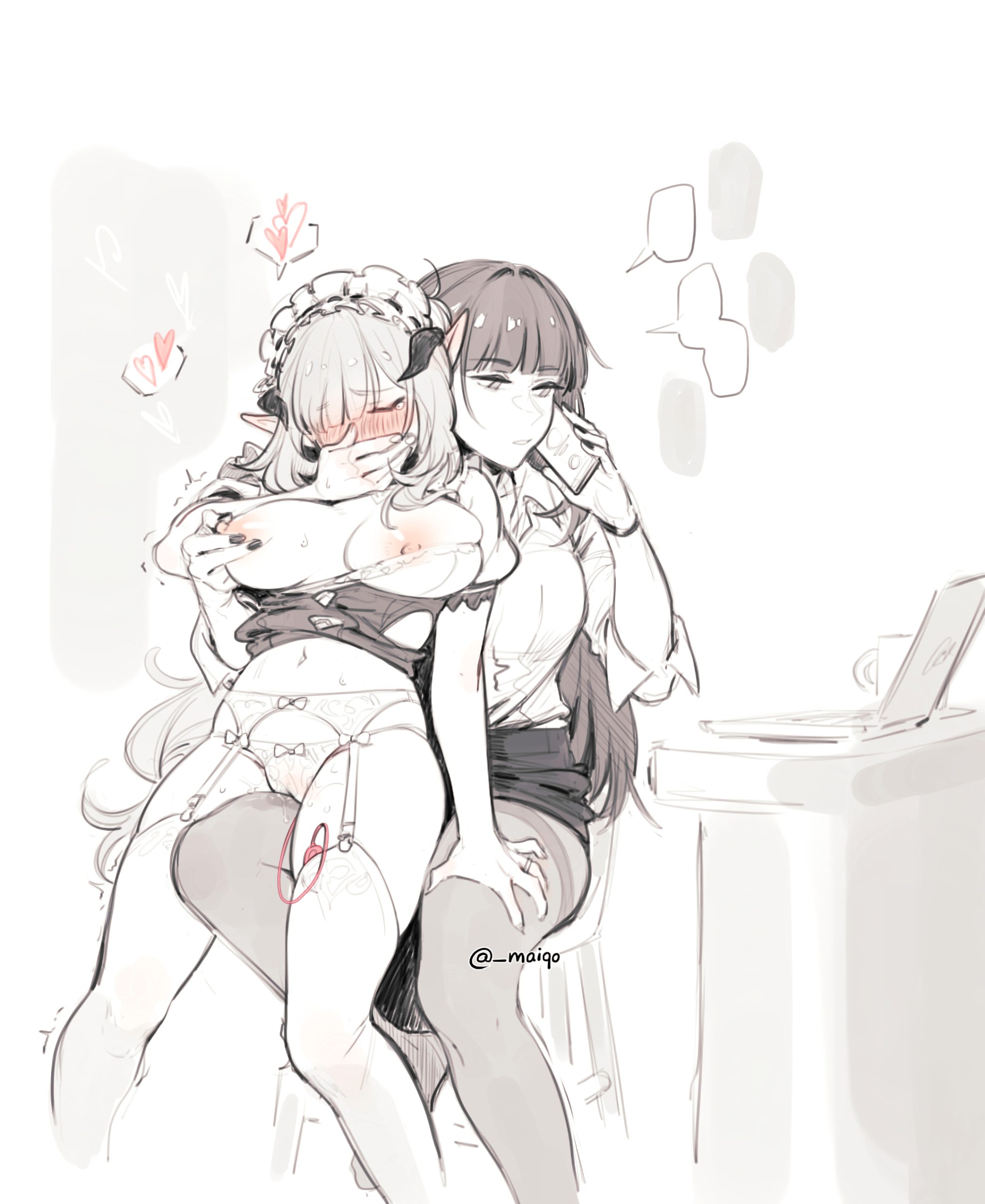 Mei teasing Elysia